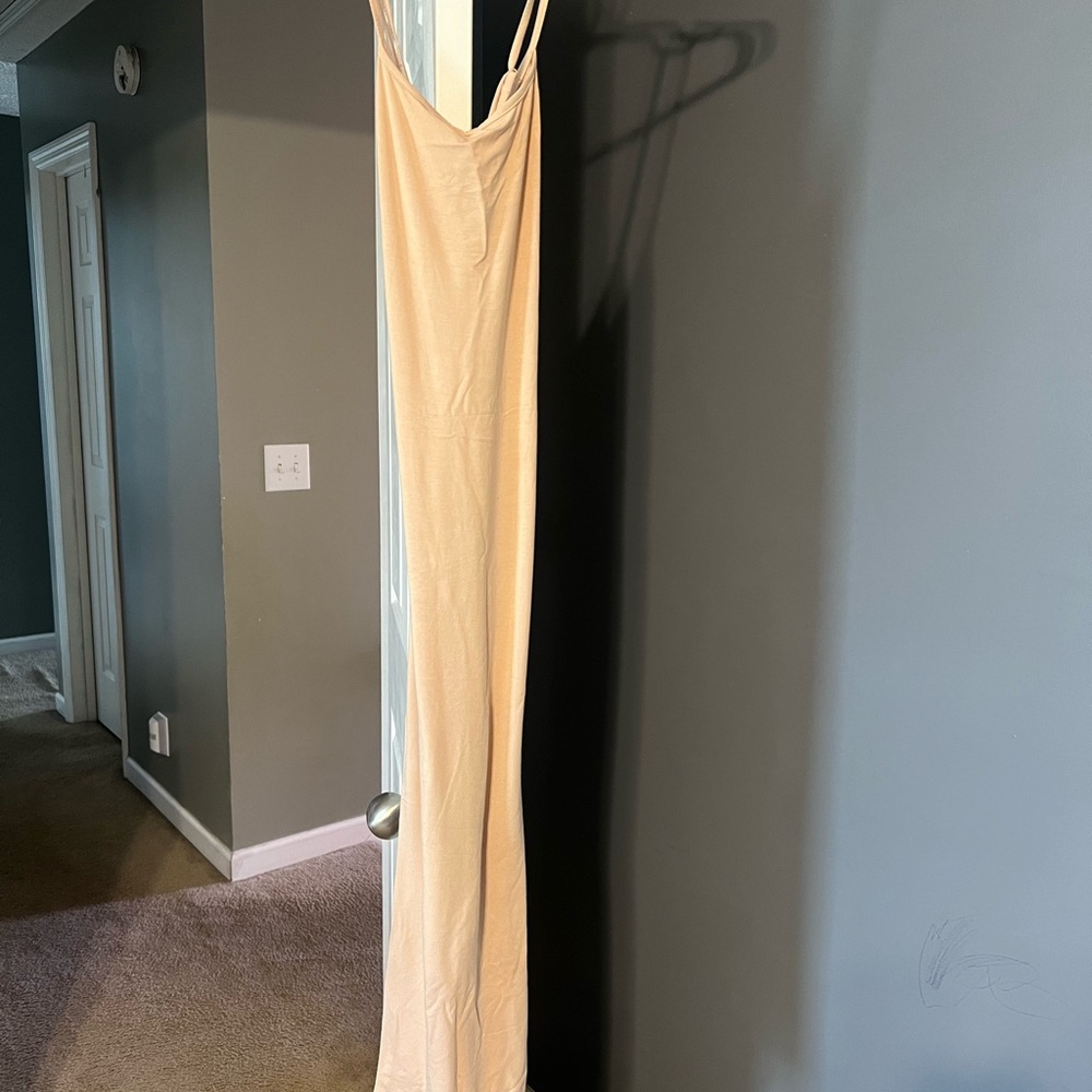 Elegant Cream Maxi Dress